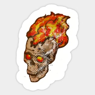 Skull Flamino Sticker